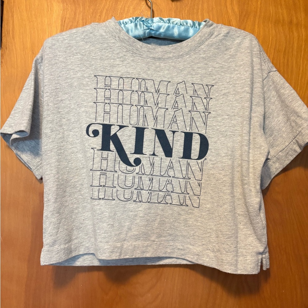 GAP Gray 'Human Kind' Kids Tee